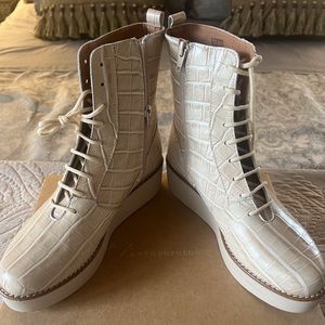 Anthropologie wedge booties